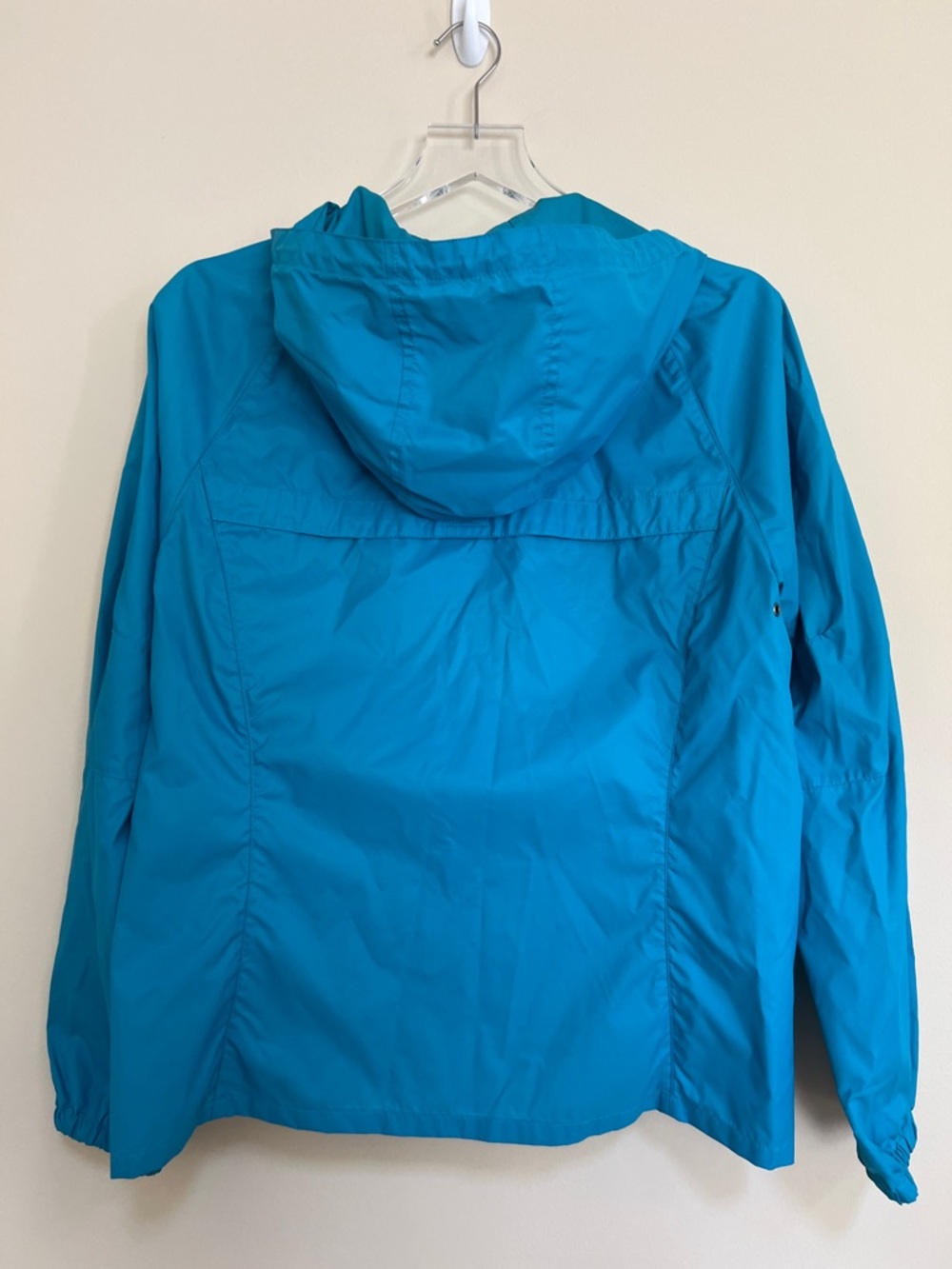 Eddie Bauer Women's Lightweight Teal Hooded Windbreaker Jacket S - Picture 6 of 13